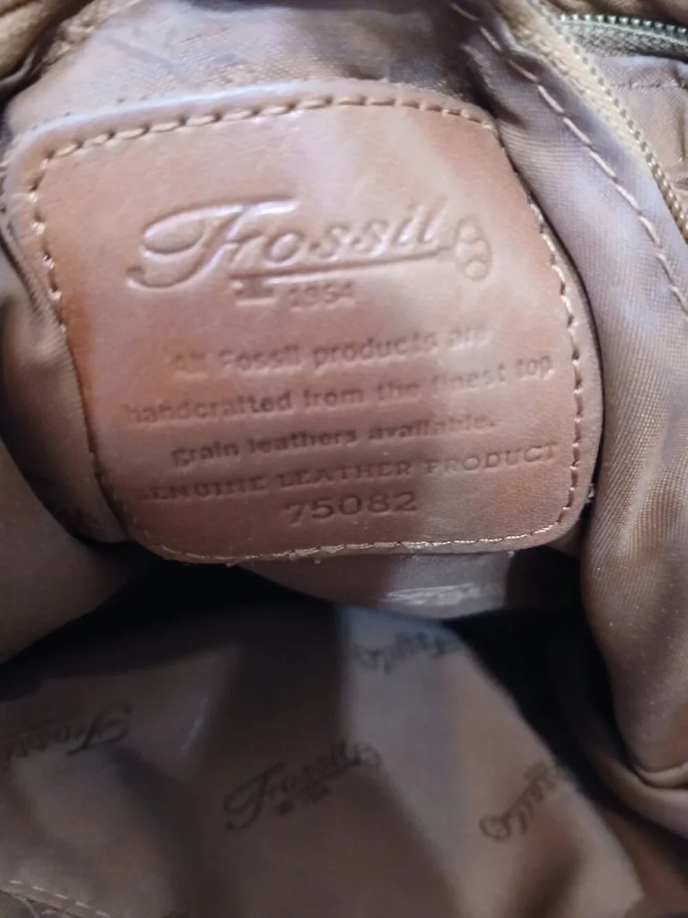 Fossil Leather Mailbag